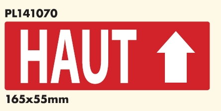 HAUT 165 x 55 mm